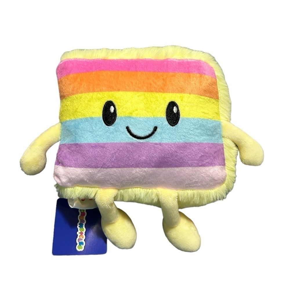 Iscream Screamsicles Rainbow Cake Slice  Plush
